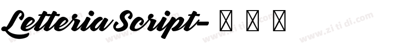 Letteria Script字体转换